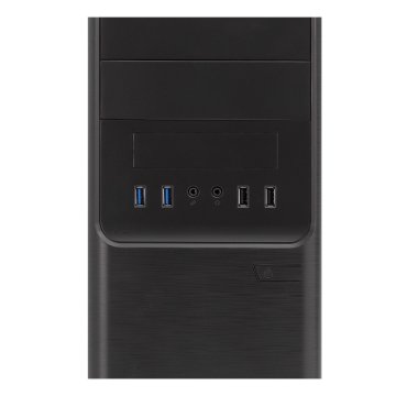 Caja Micro Atx Unyka Matx Dark Shadow Caja Negra Con 2 Bahías De 5.1 4 Con F.a 300w 85% Ee  2
