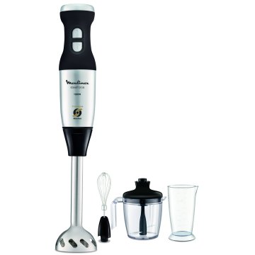Batidora De Mano Moulinex Steelforce Dd883d10 1000w 20 Velocidades Vaso De 800ml Y Picadora De 500ml