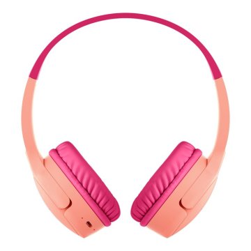 Headset Bluetooth Belkin Aud002btbpkv3 Supraaural Carga Por Usb-c Color Rosa  Kids 2