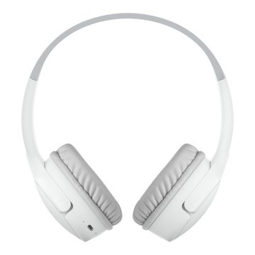 Headset Bluetooth Belkin Aud002btwtv3 Supraaural Carga Por Usb-c Color Blanco Kids 2