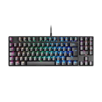(km0) Teclado Mecanico Compacto Tkl Mars Gaming Mkrevo Pro Black Switch Outemu Pro Red Cash30mcu Iluminacion Full Rgb Pad Num