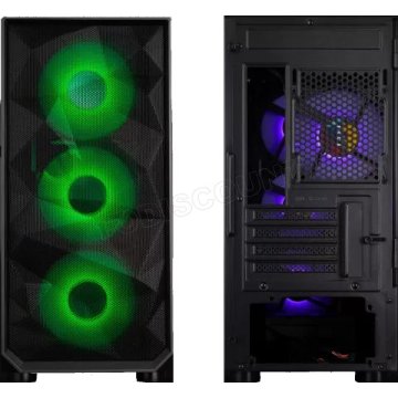Caja Microatx Gaming Tooq Tqgcc901-b "seizure" Negra Micro Atx mini Itx Ventala Lateral Con Bisagra 2
