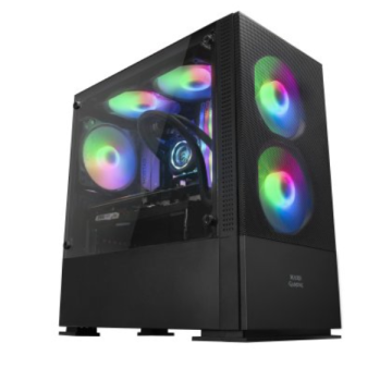 Caja Microatx Gaming Mars Gaming Mcz Black Frontal Mesh...