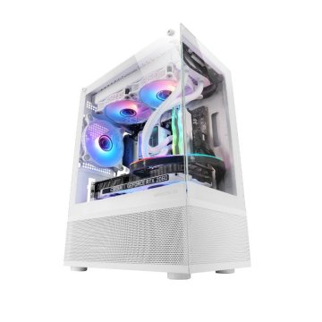 Caja Microatx Gaming Mars Gaming Mc-sew White Doble...