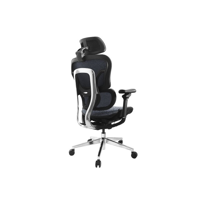 Silla De Oficina Ergonomica Equip 651050 Premium Color Negro Azulado Tapiceria Malla 5 Posiciones