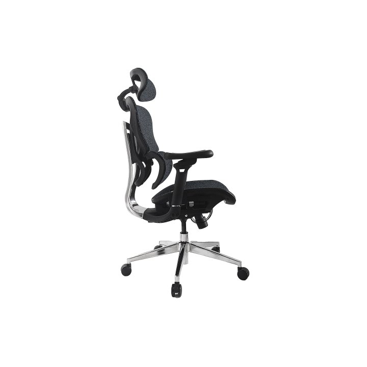 Silla De Oficina Ergonomica Equip 651050 Premium Color Negro Azulado Tapiceria Malla 5 Posiciones