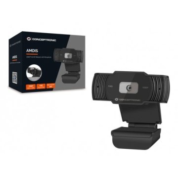 Webcam Fhd Conceptronic Amdis04 1080p Usb Foco Fijo 3.6mm 30 Fps Angulo Vision 65º Microfono Integra 2