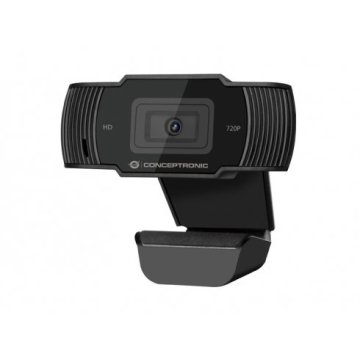 Webcam Hd Conceptronic Amdis 1080p Interpolado Usb 3.6mm 30fps Angulo Vision 68º Microfono Integrado