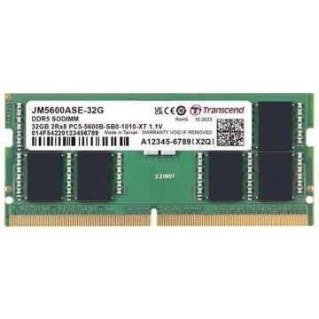 Sodimm 32gb 5600mhz Ddr5 Transcend 1.1v Cl46 2rx8...